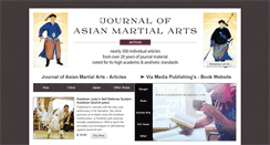 Desktop Screenshot of journalofasianmartialarts.com