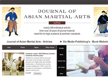 Tablet Screenshot of journalofasianmartialarts.com
